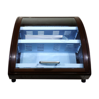 Meisda SC15 15L Mini vitrine commerciale à chocolat à température unique Réfrigérateur à porte en verre incurvée