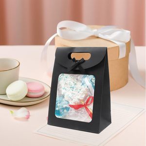 Bolsas de Regalo de Papel Kraft con Ventana Transparente para Bodas, Cumpleaños, Navidad y Compras - Product Image 5