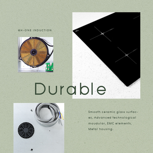 เตาไฟฟ้า 4 หัวเตา, กระจกเซรามิกแบบฝัง, ระบบควบคุมแบบสัมผัส - Product Image 4