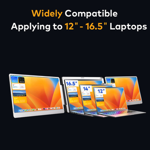 Portable Monitor 14 Inch <b>Computer</b> Monitor Plug & Play Portable Screen with Type-C & HD Port Gaming Monitor for <b>Windows</b> & MacOS - Product Image 6