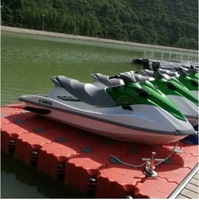 Pont flottant modulaire en PEHD pour jet ski, pont flottant de construction, plateforme flottante, quai flottant en plastique