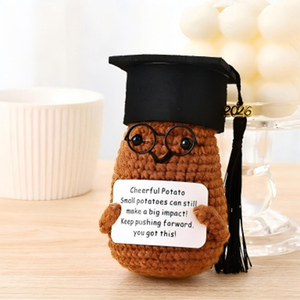 Vendita all'Ingrosso di Simpatici Pupazzi di Animali all'Uncinetto 'Emotional Support Crochet Positive Pickle' Classe 2026, Divertenti Regali Commemorativi per <span class=keywords><strong>la</strong></span> Laurea - Product Image 6