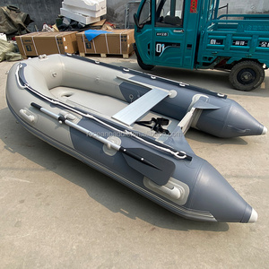 Bateaux à rames gonflables pliables de PVC avec le moteur hors-bord pour le stockage et le transport faciles - Product Image 2