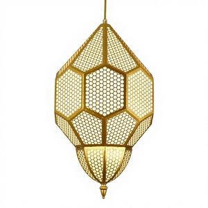 โคมไฟระย้าเห<span class=keywords><strong>ล</strong></span>็กทองสไต<span class=keywords><strong>ล</strong></span>์เอเชียตะวันออกเฉียงใต้ <span class=keywords><strong>ไทย</strong></span> โมร็อกโก แป<span class=keywords><strong>ล</strong></span>กใหม่ ร้านอาหารบาร์บีคิวซินเจียง โฮมสเตย์ คลับเฮาส์ สปา แบบแขวน - Product Image 1