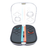 Étuis de protection magnétiques gauche et droit pour Joy-Con Switch 2, mini-contrôleurs NS2, boîte de rangement transparente en PC avec emplacements pour cartes de jeu