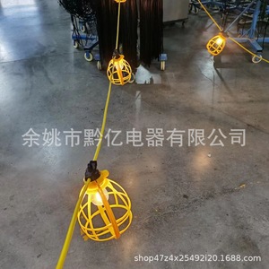 Guirnaldas de Luces para Exteriores E26 E27, Bombilla Amarilla en Forma de Jaula, Lámpara de Plástico Impermeable para Iluminación Interior y Exterior de Edificios - Product Image 2