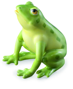 Figurines de grenouilles artificielles en résine <span class=keywords><strong>verte</strong></span> de style kawaii - Product Image 1