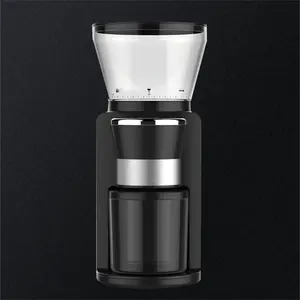 작은 그라인딩 커피 그라인더 버 34 조정 가능한 설정 110vcoffee 콩 그라인더 커피 기계 전기 콩 그라인더