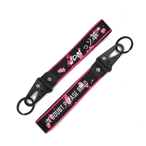 JDMotorsport88 레이싱 자수 창의적인 자동차 <span class=keywords><strong>JDM</strong></span> 19x2.5cm 태그 키체인 링 홀더 키링 - Product Image 6