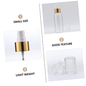 Bouteilles de parfum en plastique rondes pour enfants, couleur blanche brillante - Product Image 3
