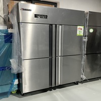 Congélateur vertical, armoire réfrigérée mobile, réfrigérateur commercial en acier inoxydable, équipement de réfrigération commerciale