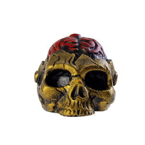 Silbato de Calavera Azteca de Resina con Diseño de Cerebro Abierto, Silbato de Guerra Fantasma Aterrador, Juguete Sonoro para Fiesta de Halloween - Product Image 2