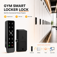 Système de verrouillage intelligent pour casiers de gym – Déverrouillage par carte/code/smartphone – Solution de casier électronique commercial avec SDK Cloud activé pour le fitness
