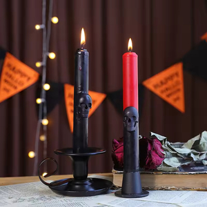 Halloween <b>Long</b> <b>Candle</b> Holiday Atmosphere Decorative Cross-border Dripping Blood Soybean Mixed Wax - Product Image 3