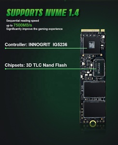 M.2 2280 NVMe PCIe Gen4.0x41テラバイトテラバイトSSDソリッドステートハードドライブ - Product Image 5