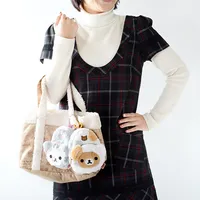 Mini animaux jouets personnalisés-ours lion chat petit sac à dos en peluche porte-monnaie porte-clés avec fermeture à glissière motif de dessin animé
