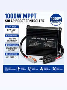 Controlador Solar MPPT de 500W 1000W, Regulador de Batería para Panel Solar de 24V-72V, Auto, Doble USB - Product Image 1