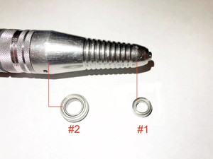 Ensemble de roulements pour pièce à main de perceuse à ongles UP200 UG12 # 1 # 2 pièces de rechange en acier inoxydable pour la réparation de lime électrique - Product Image 3