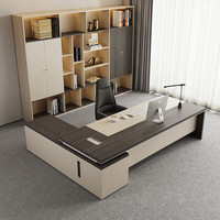 Mobilier de Bureau Luxe Qualité Supérieure Design Moderne Ensemble de Bureau de Direction Poste de Travail pour PDG Manager