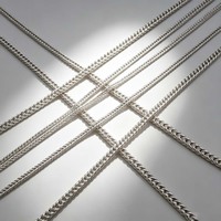 Chaîne cubaine queue de renard en argent sterling 925, toutes tailles (1m-10m), personnalisable en gros, pour la fabrication de colliers et bijoux pour femmes et hommes