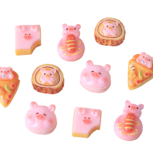 Jouets alimentaires en forme de cochonnet mignon, accessoires de bricolage à coller, patchs <span class=keywords><strong>pizza</strong></span> et rouleaux peau de tigre - Product Image 1