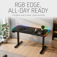 Table de jeu AOR E-sports avec placage en fibre de carbone, réglage en 3 vitesses, mémoire de position, vente en gros d'usine