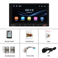 Autoradio double DIN 7 pouces avec CarPlay iOS et Android Auto, lecteur MP5