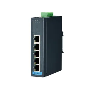Conmutador de red Ethernet industrial no gestionado Fast Ethernet de 5 puertos POE Advantech, 10/100 Mbps,