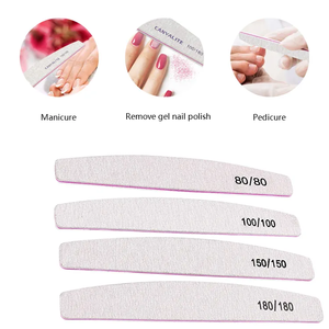 Limes à ongles professionnelles personnalisées double face en gros, grain 100/180, outils d'art pour manucure et pédicure, lime à ongles avec logo - Product Image 5