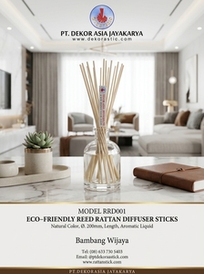 Eco-Friendly <b>Reed</b> Rattan <b>Diffuser</b> Sticks with Customizable Diameter and Length Home Use Size Dia 3mm x 200mm - RRD001 - Natural - Product Image 4