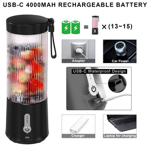 Exprimidor de Cítricos, Licuadora Portátil, Vaso Exprimidor Eléctrico Recargable por USB, Máquina de Jugos Lentos - Product Image 4