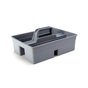 Plastic Tote Tool & Supply Cleaning Caddy Cleaning box 3-Compartment plastic tool organizer with Handle