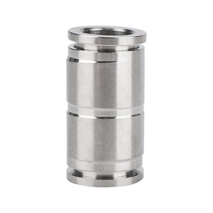 Acoplador rápido neumático de acero inoxidable 304 PU-8 para manguera de aire, conector de ángulo recto, adaptador de batería de litio - Product Image 1