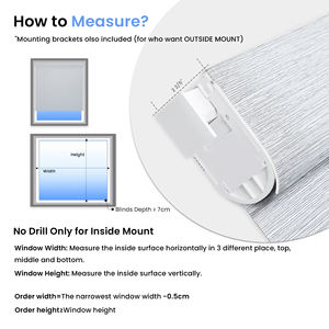 ستائر دوارة آلية لاسلكية قابلة لإعادة الشحن تعمل بالبطارية الذكية بدون حفر للنوافذ - Product Image 6