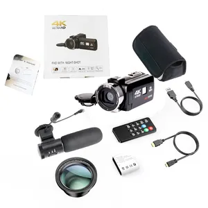 4K Camera 1080P Wifi Digitale Video Camera 3.1 Inch Ips Touchscreen Hd Vlogging Voor Youtube 18X Digitale zoom
