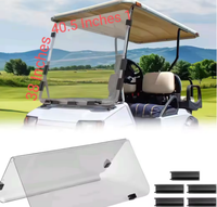 Accessoires de voiturette de Golf électrique chinois pare-brise avant pour Golf Buggy 4mm 5mm pare-brise de Bus touristique