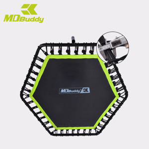 MDBuddy Mini trampoline pliable de haute qualité pour la musculation, utilisation commerciale en salle de sport, avec poignée pour adultes et enfants - Product Image 3