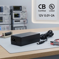 Adaptateur secteur de bureau 10W 12W 24W 12V 0.5 Amp 1.5a AC/DC, équipement de stimulation électrique pour la réadaptation, alimentation médicale