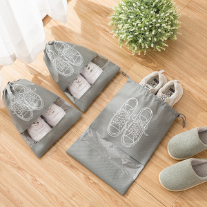 Bolsa de almacenamiento de zapatos reciclable de primera calidad ecológica, organizador de cordón impermeable a prueba de polvo, bolsa de compras de tela no tejida - Product Image 5