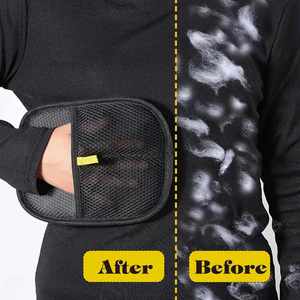 ถุงมือกำจัดขนสัตว์เลี้ยงแบบพกพา ถุงมือดูแลขนสำหรับแมวและสุนัข - Product Image 3
