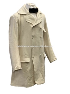 เสื้อโค้ทขนสัตว์สีขาวกลางศตวรรษที่19th ใหม่ล่าสุด1840 S 1870 S เครื่องแบบการทำสำเนา - Product Image 2