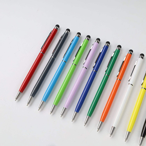 Lápiz Óptico Capacitivo de Metal OEM Blanco 2 en 1, Bolígrafo con Punta de Bola y Punta Óptica con Detalles en Dorado para Uso en Oficina y Escuela - Product Image 1