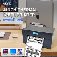 Imprimante Thermique d'Étiquettes d'Expédition sans Fil Portable Mini Format A6 4x6 110mm pour Étiquettes de Poche Autocollantes Rollo