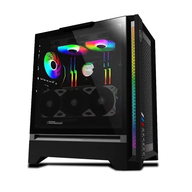 Màn Hình 24Inch SAMA Vỏ Máy Tính Chơi Game Thiết Kế Mới Vỏ Máy Tính ATX Vỏ Máy Tính USB3.0 Card Đồ Họa Rời