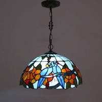 Vente en gros sur mesure et vente directe d'art coloré teinté mosaïque église verre Tiffany soudure abat-jour lustres suspension lampe
