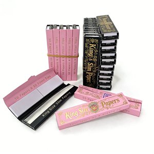 Papiers à rouler manuels modernes personnalisés ou en stock avec filtres – Qualité supérieure, livraison rapide, format King Size, tailles personnalisables, 50 filtres - Product Image 1