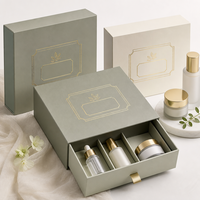 Coffret de parfum en satin, flacon de parfum, bougie en boîte, boîte cadeau en papier pour l'exportation, fourniture en gros personnalisée, usine OEM