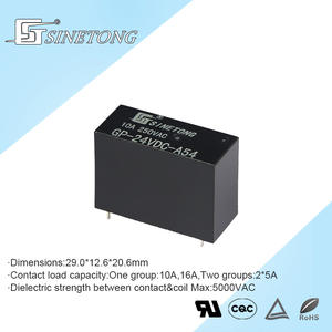 Relais de puissance électromagnétique miniature 24V 10A Type de carte PCB ouverte normale relais de Protection scellés à courant de commutation haute puissance 20A - Product Image 6