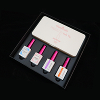 Système d'ongles en gel ABS de luxe, longue tenue, couvrance totale, style French, pré-conçus, durcissement en 60 secondes, couleur néon unie
