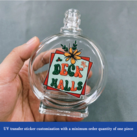 Etiqueta de Cristal, Etiqueta de Transferencia UV, Etiqueta Personalizada, Adhesivo de Estampado en Caliente, Logotipo de Marca Personalizado, Etiqueta Impermeable